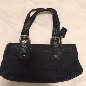 Authentic black Coach purse
